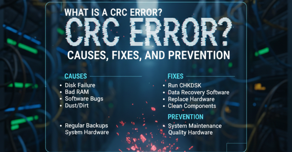 What Is a CRC Error? Causes, Fixes, and Prevention