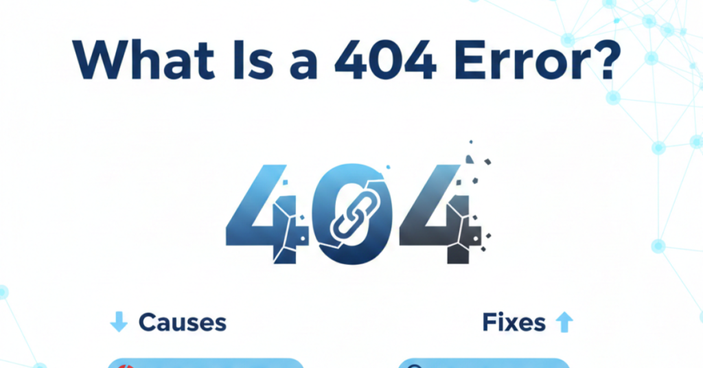 What Is a 404 Error? Meaning, Causes, and Fixes Explained
